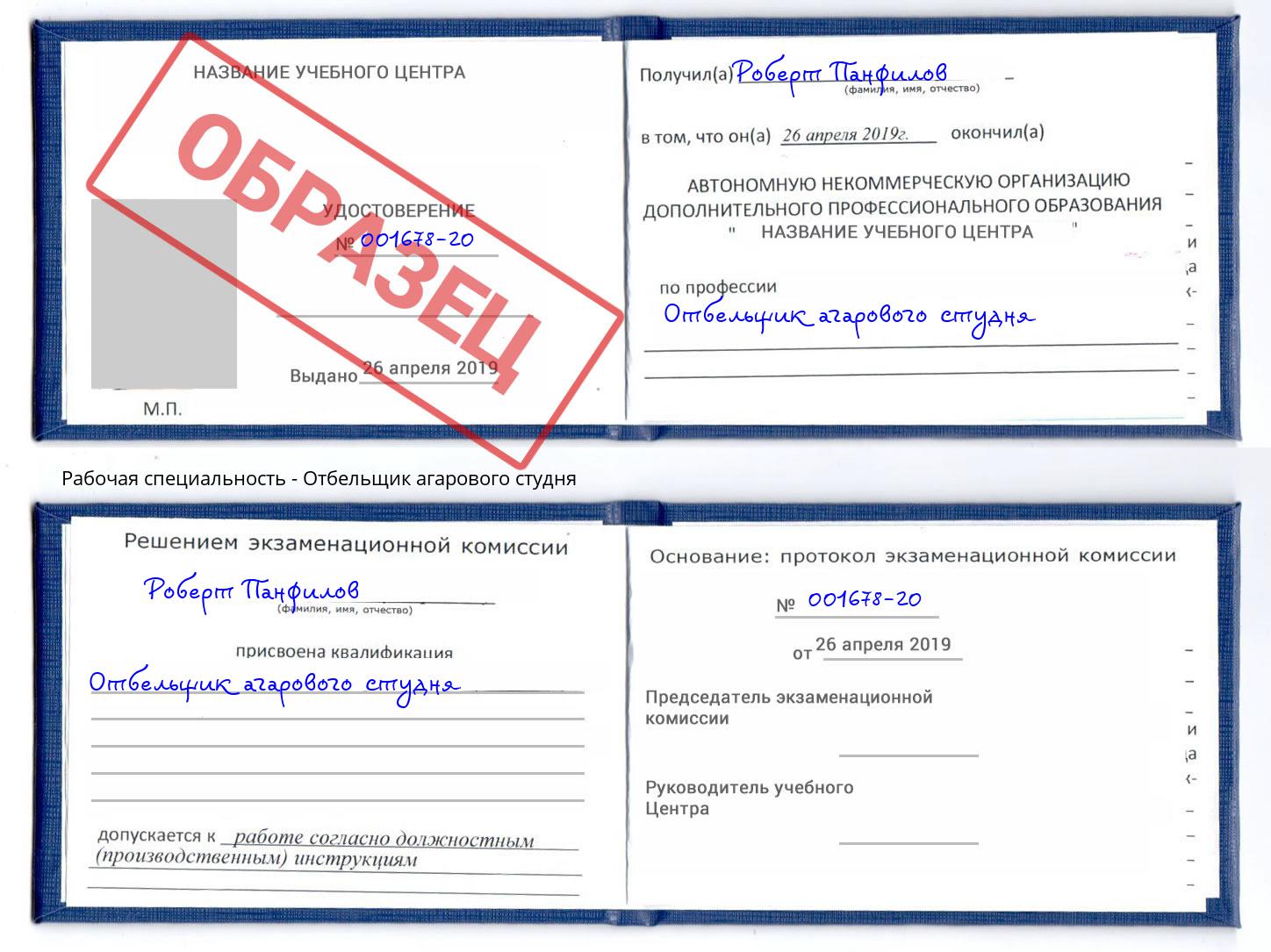 Отбельщик агарового студня Дюртюли