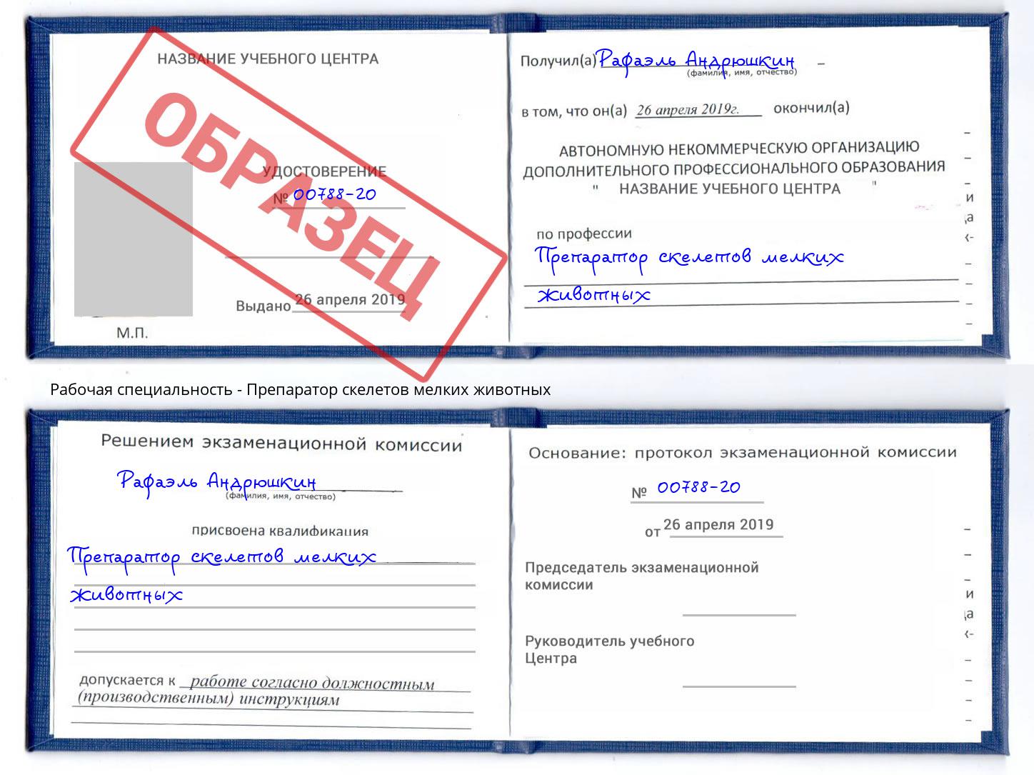Препаратор скелетов мелких животных Дюртюли